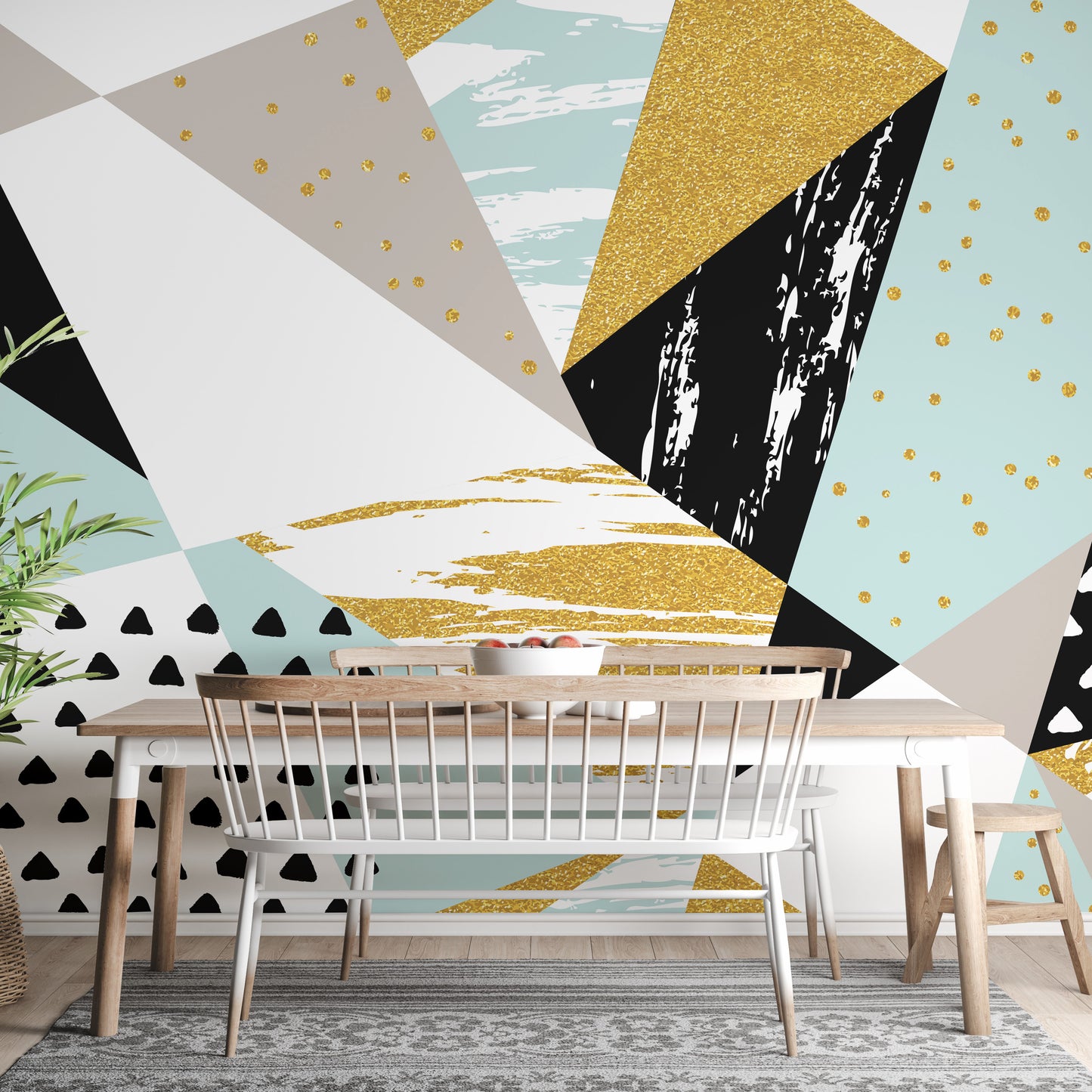 Triangle Shape Geometric Wallpaper