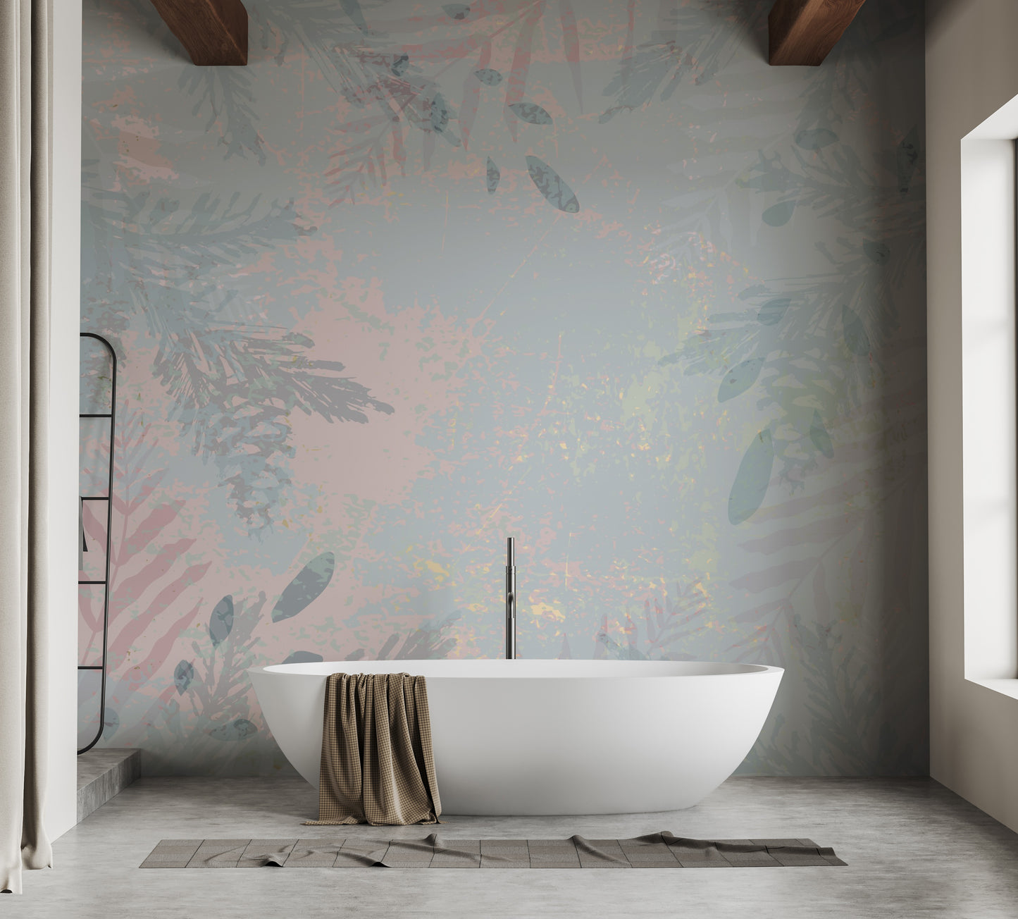 Abstract Botanical Wallpaper Mural