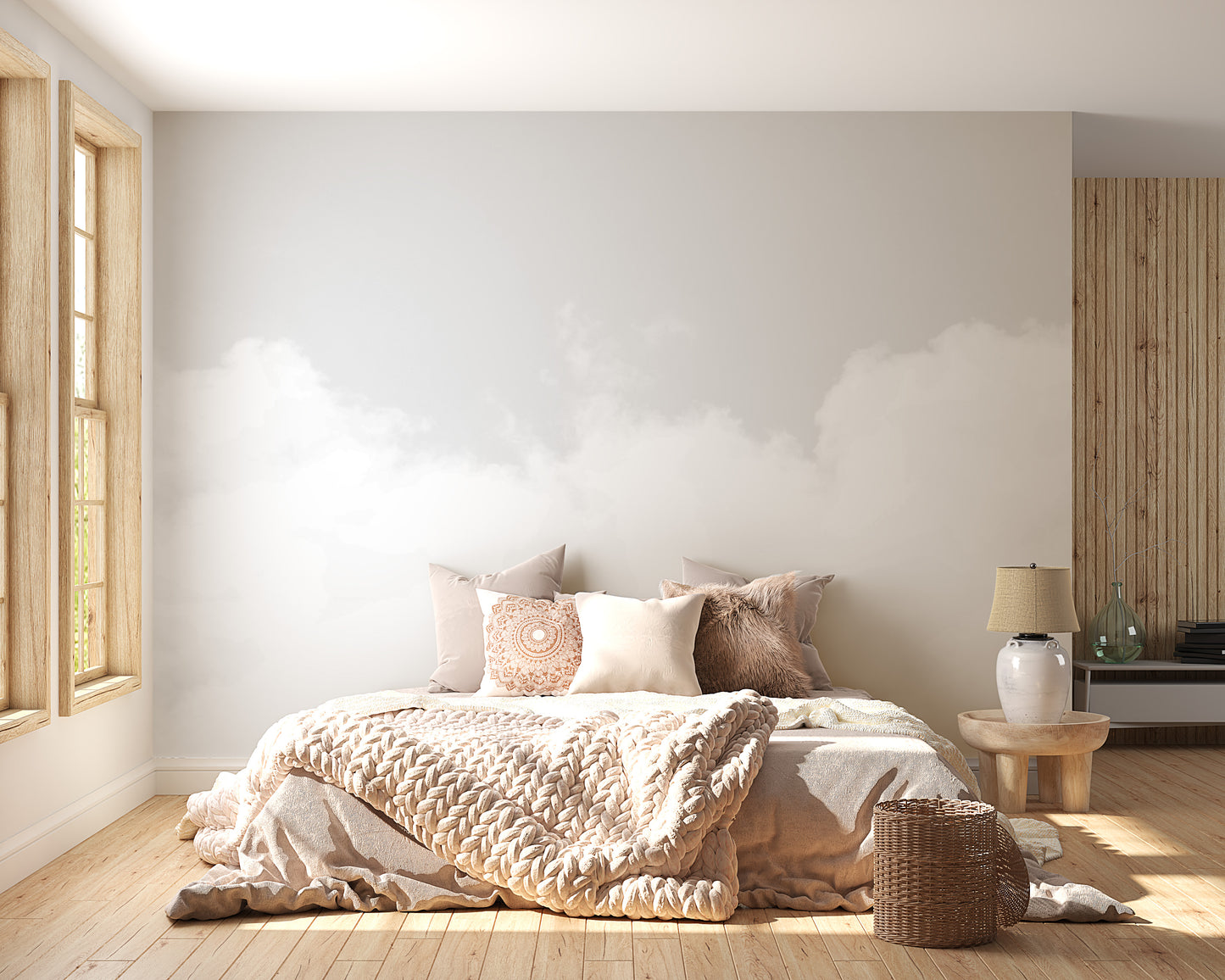 White Cloud Wallpaper Murals