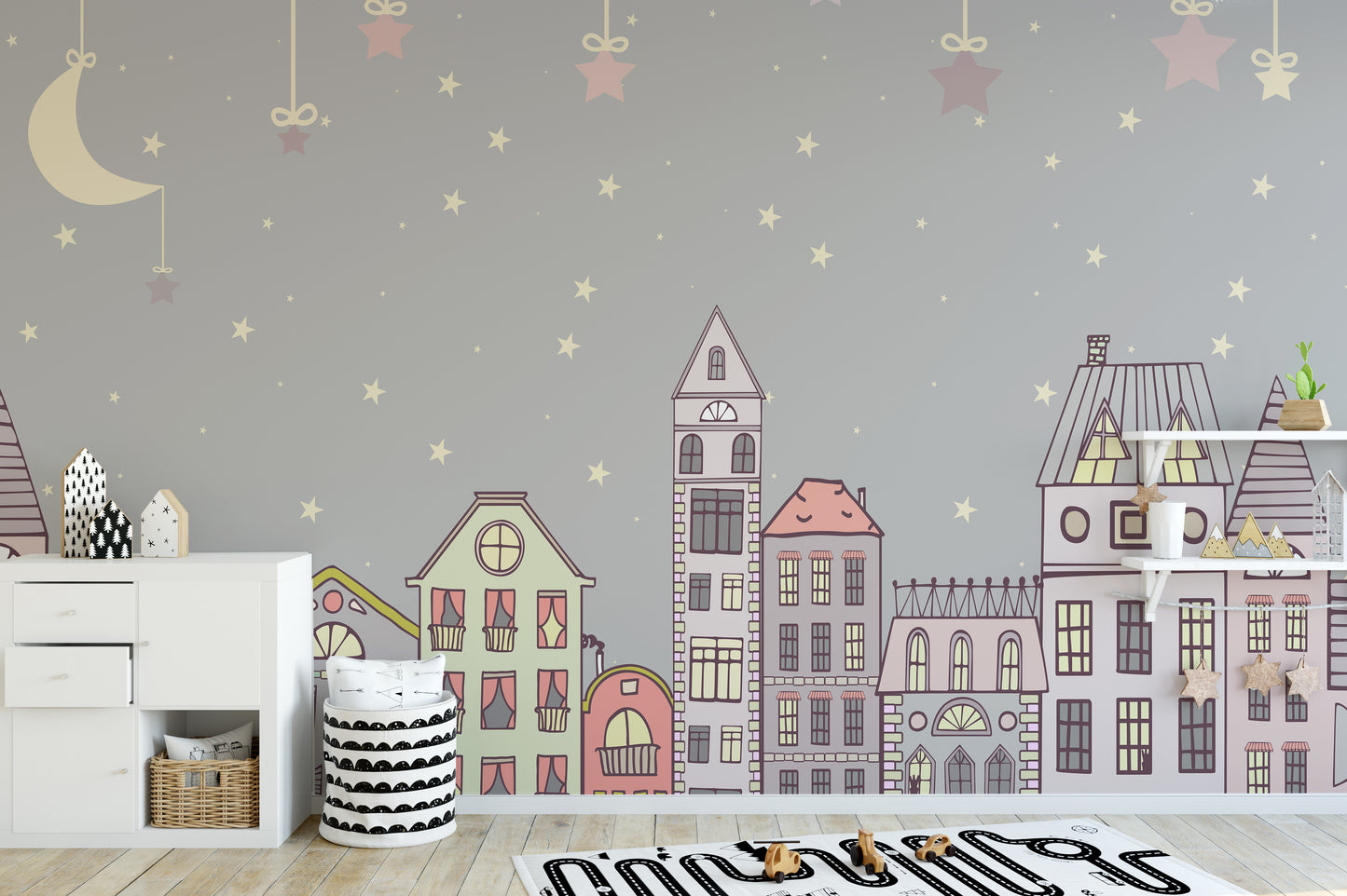 Cute Houses Wallpaper Murals