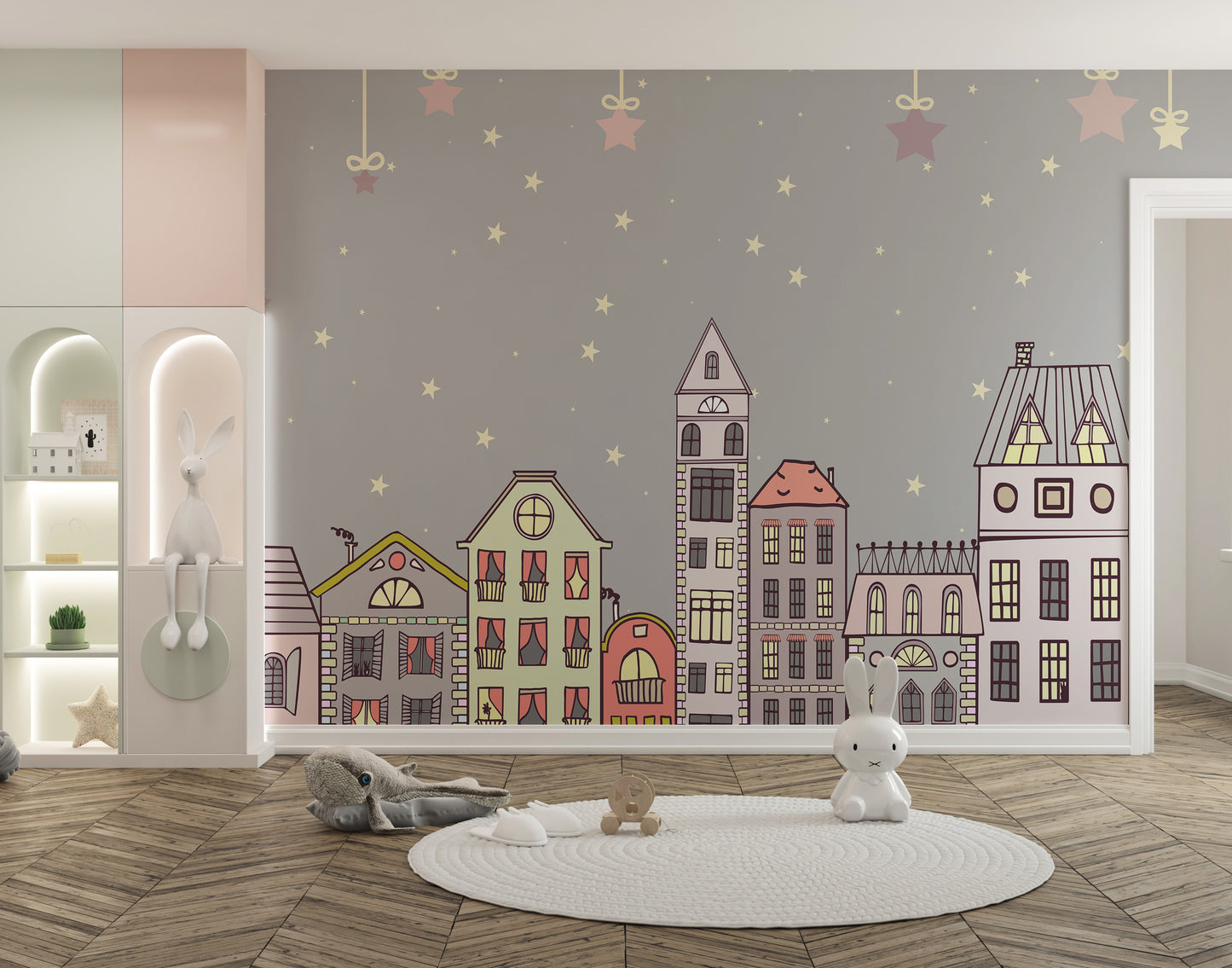 Cute Houses Wallpaper Murals