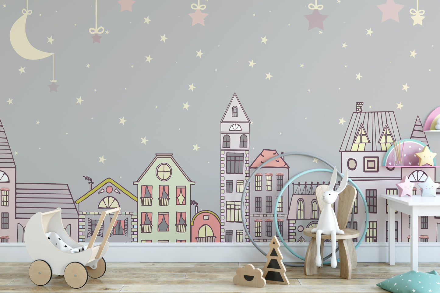 Cute Houses Wallpaper Murals