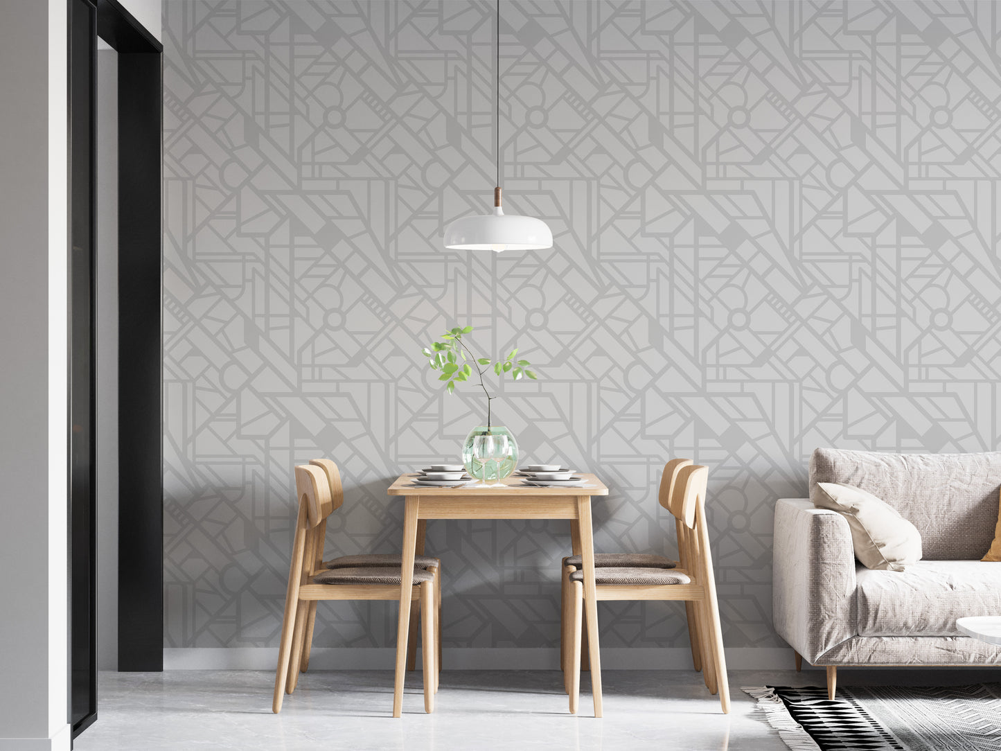 Versatile street map wallpaper for urban-inspired decor.