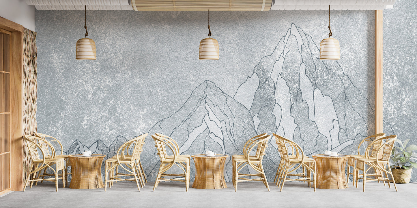 Everest Mountain in the Snow Wallpaper Mural