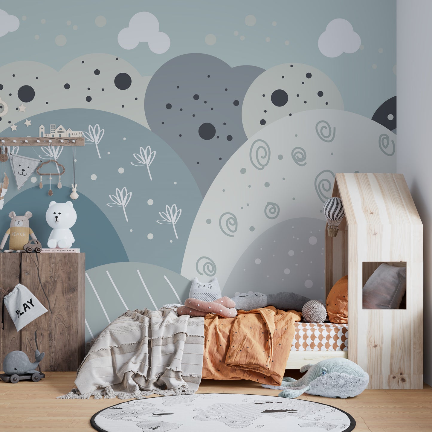 Children Mountain Wallpaper Mural