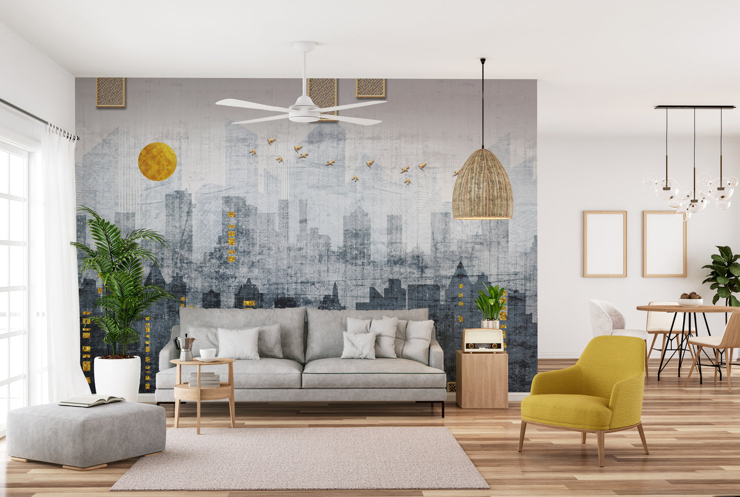 Modern city Wallpaper Murals