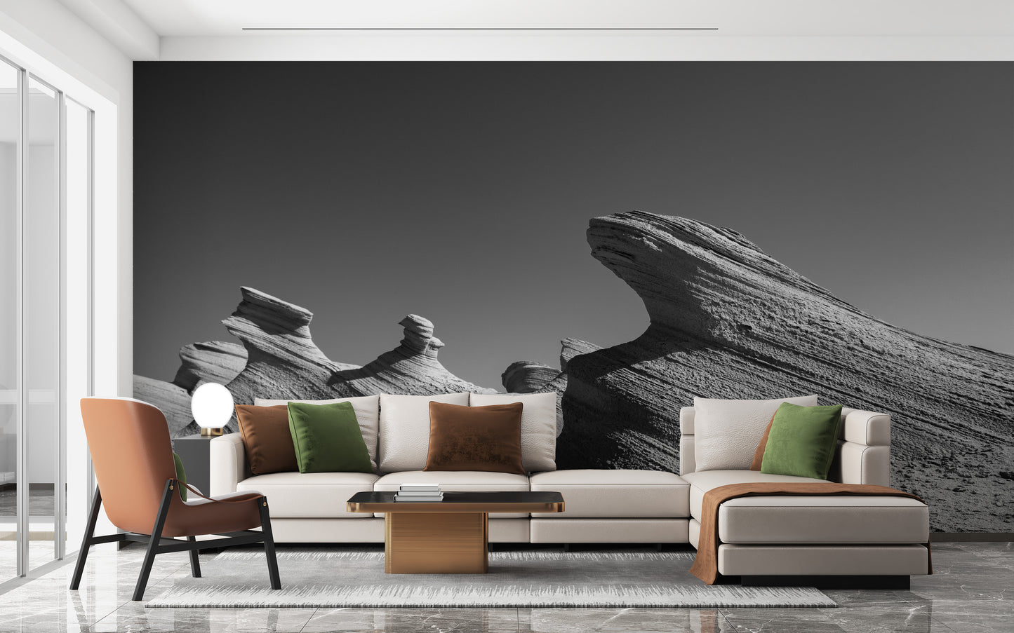 UAE Desert Rock Wallpaper murals