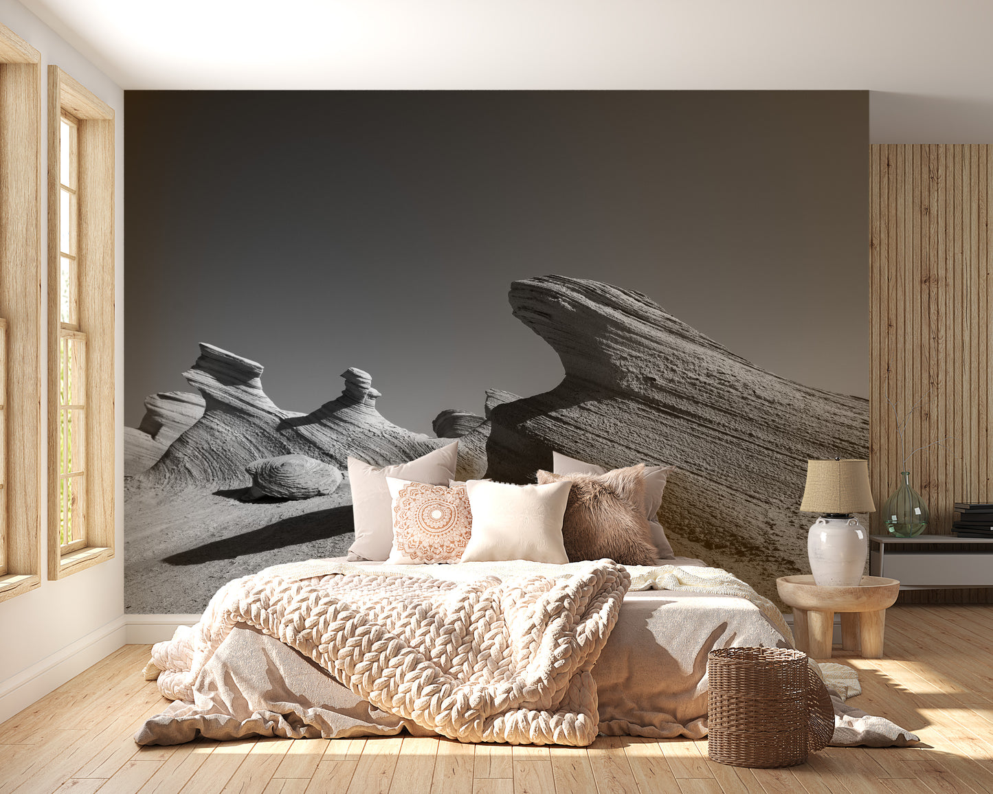 Majestic UAE rock wallpaper decor