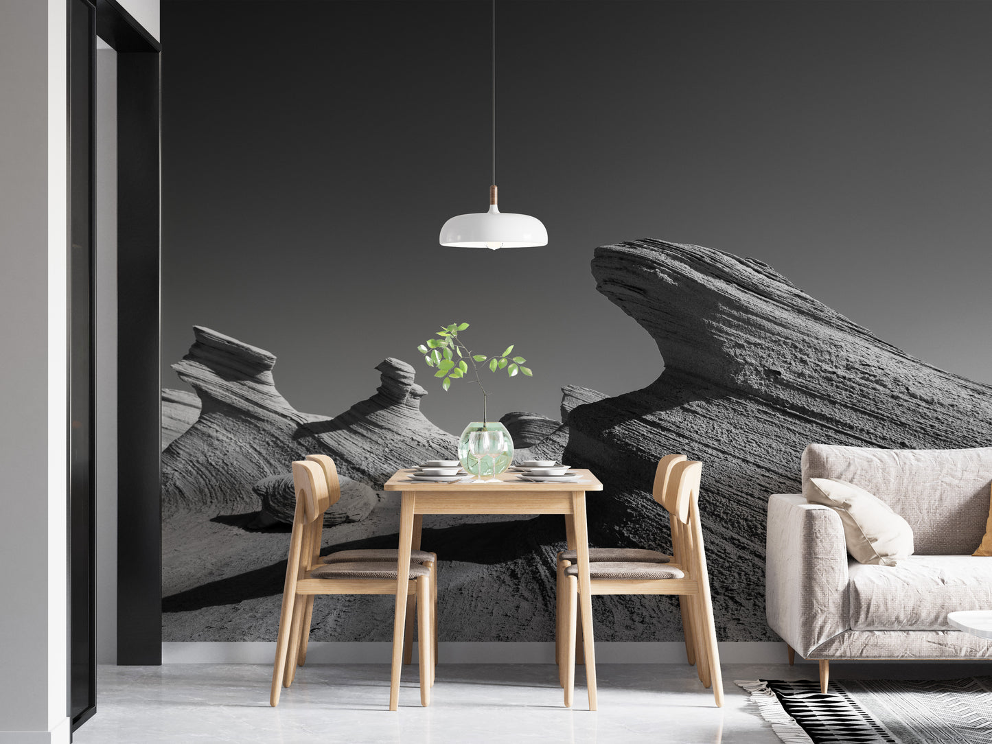 UAE Desert Rock Wallpaper Mural