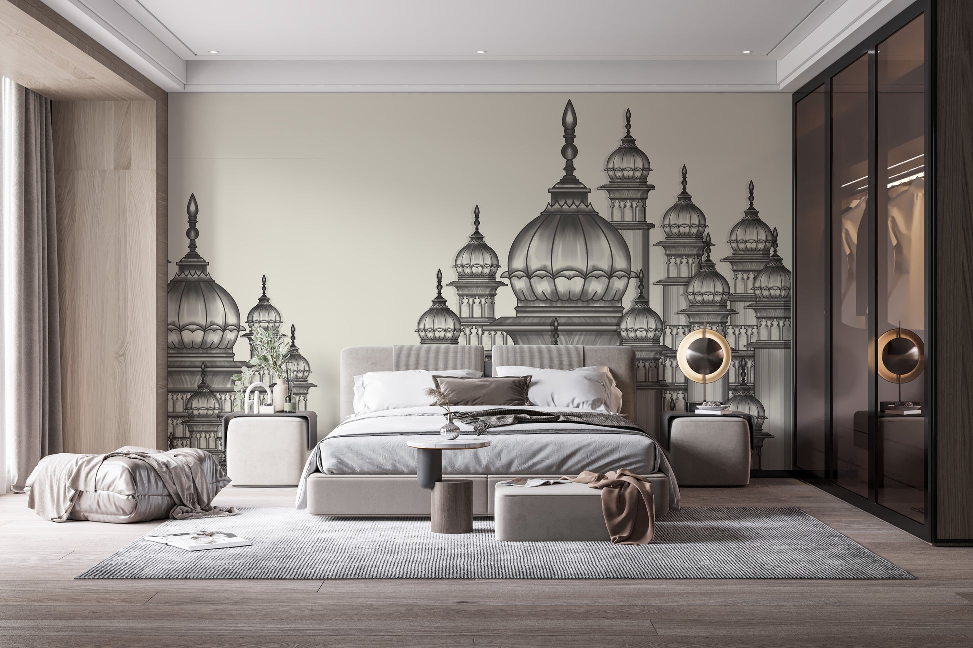 Mughal-inspired mural