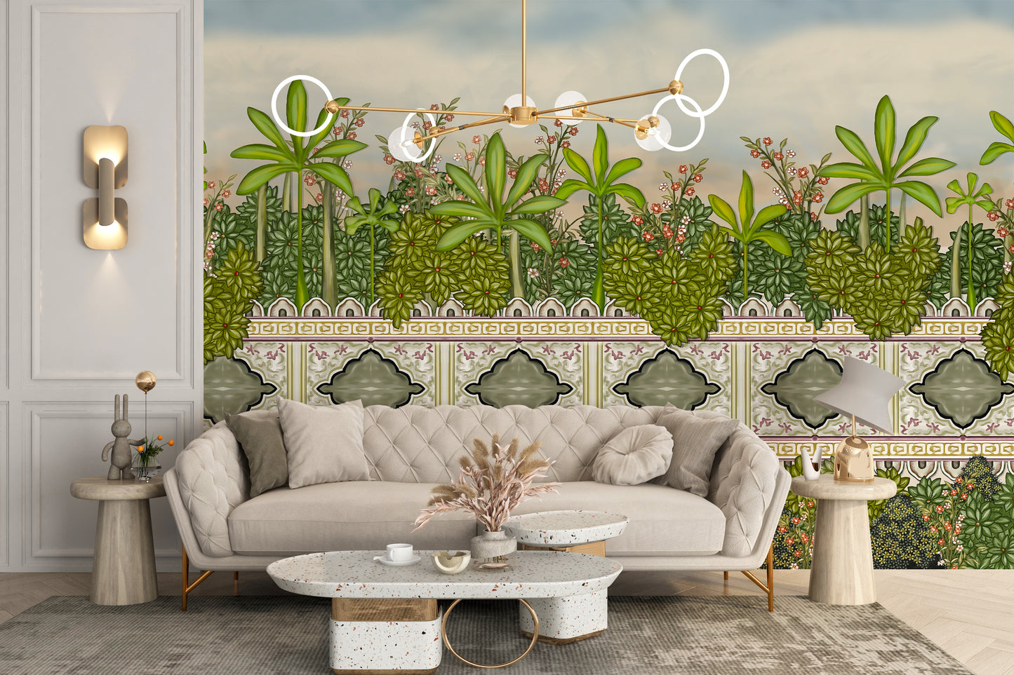 Palm Tropical Tree Royal Garden Green Wallpaper Murals