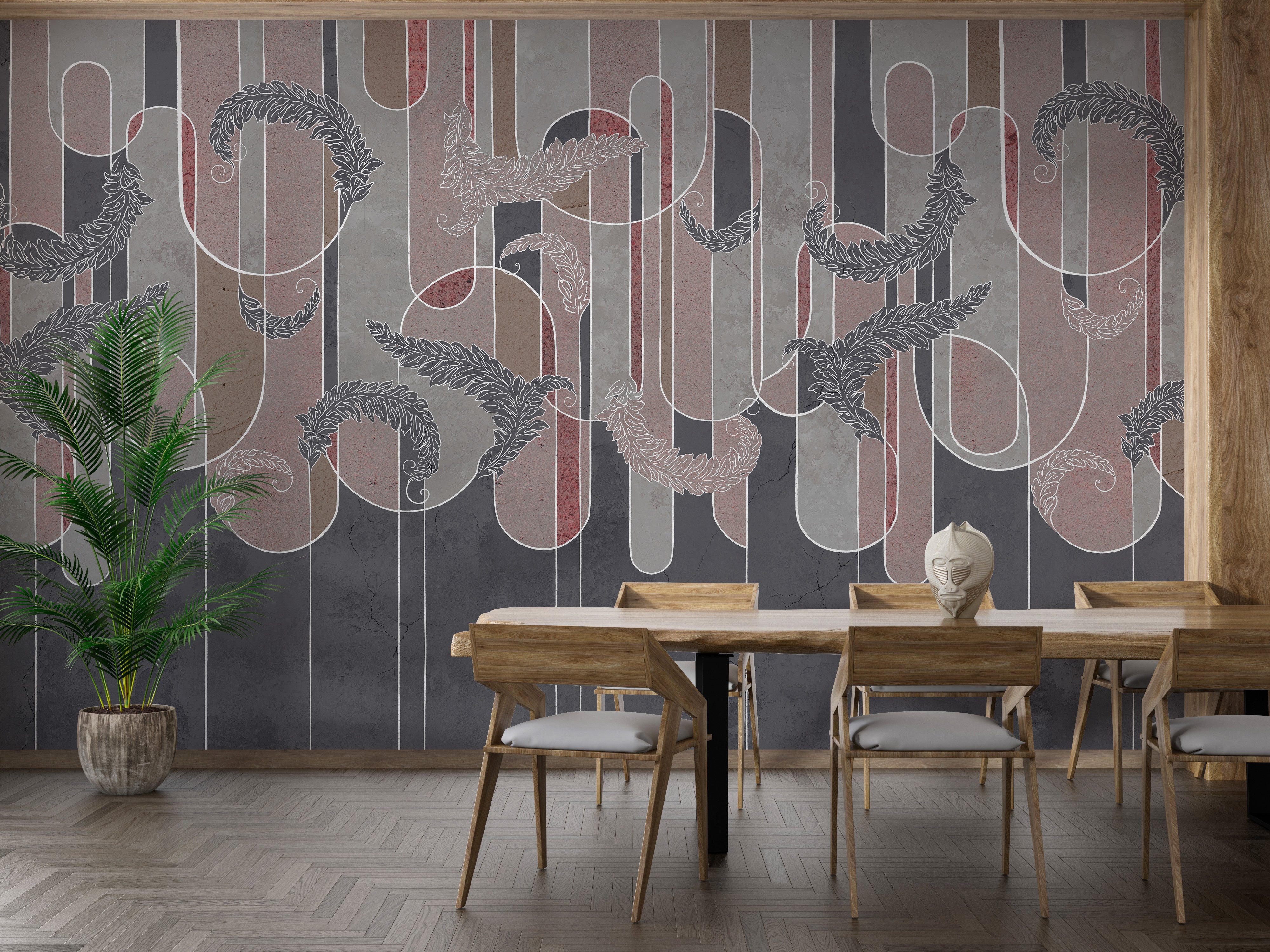 Urban-style grunge wallpaper art design