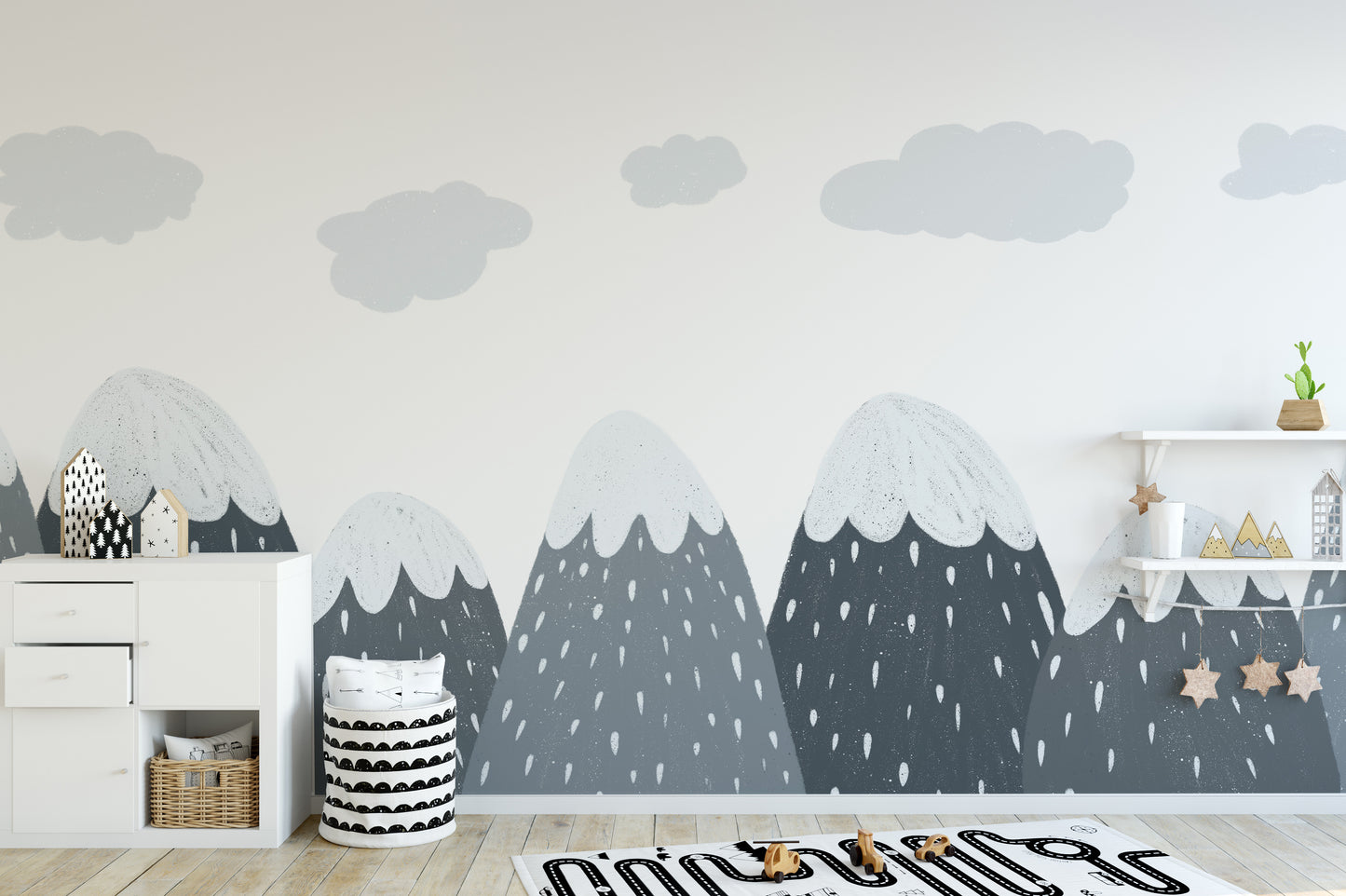 Scandinavian Mountain Wallpaper Mural