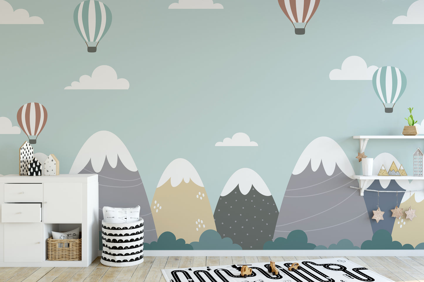 Abstract Mountain Wallpaper Mural