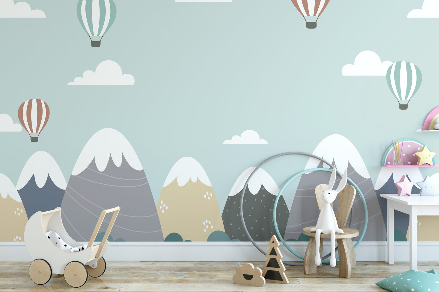 Abstract Mountain Wallpaper Mural