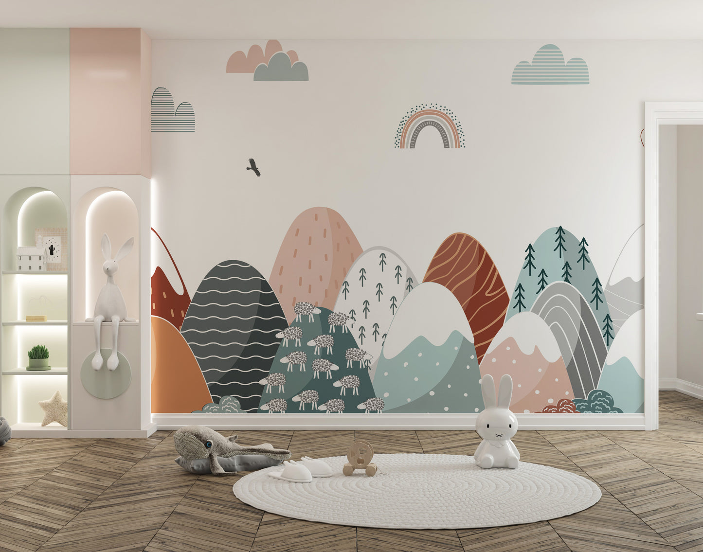 Colorful Mountains Wallpaper Murals