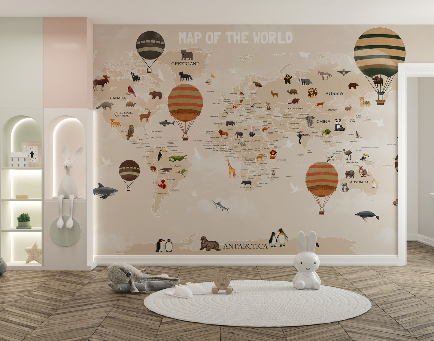 world map wallpaper for kids