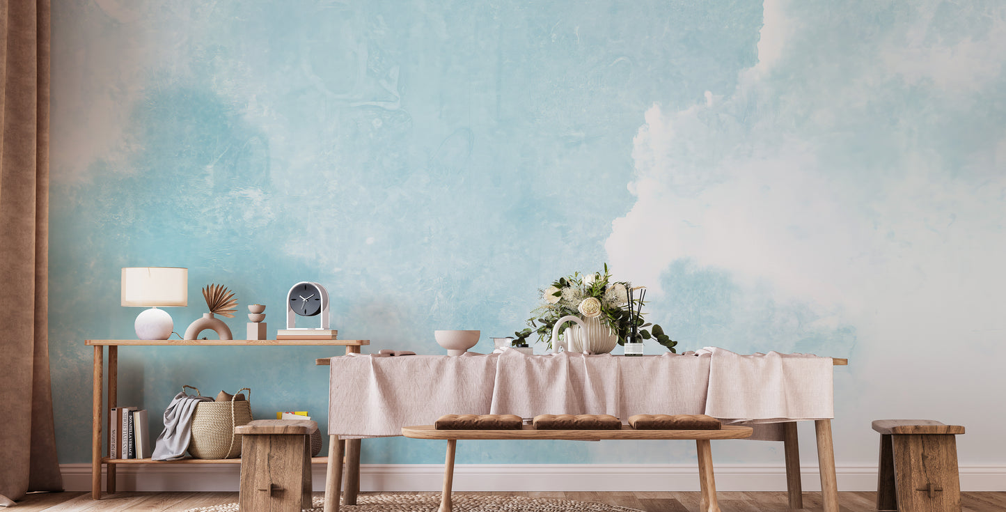 Watercolor Sky Clouds Wallpaper Murals - Giffywalls