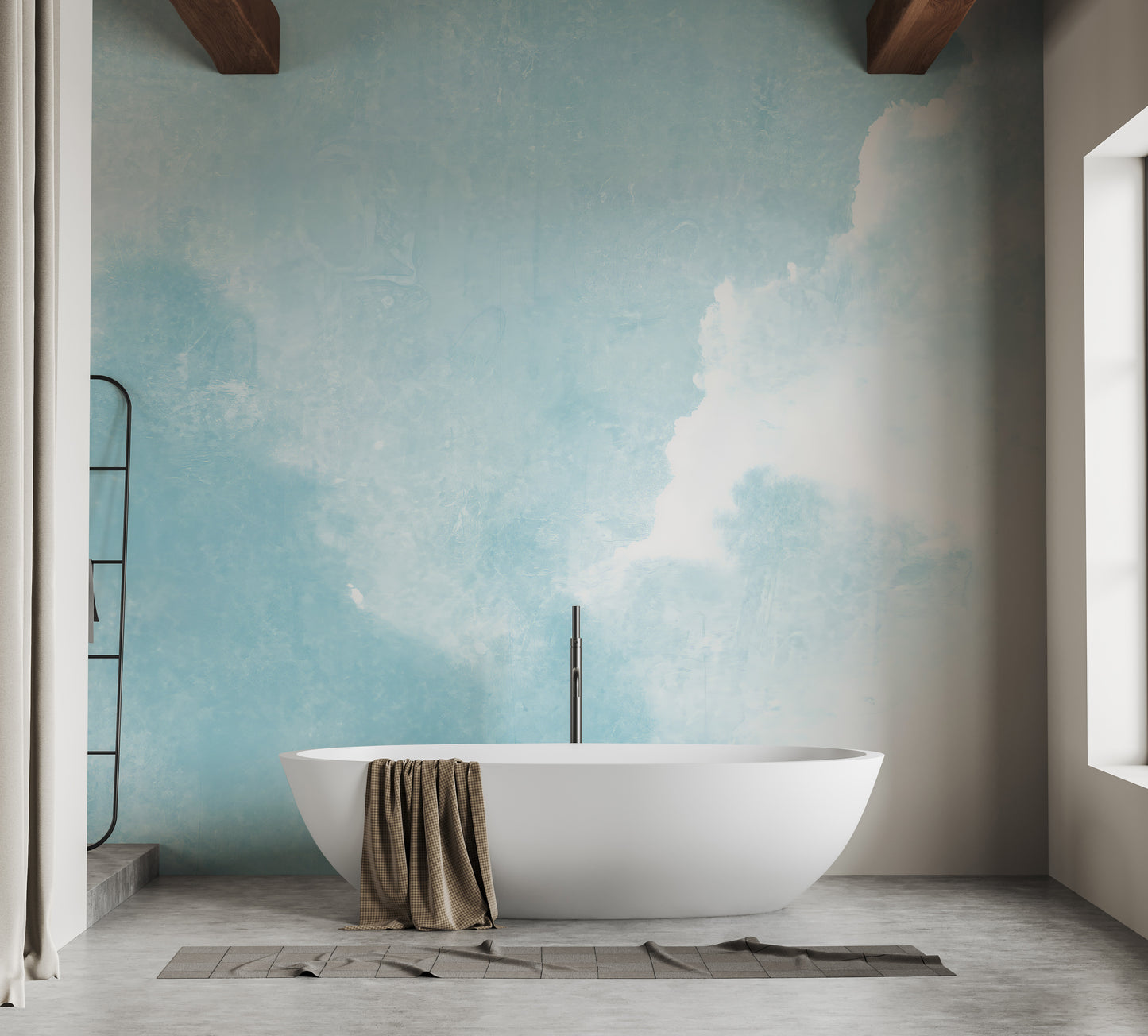 Watercolor Sky Clouds Wallpaper Murals