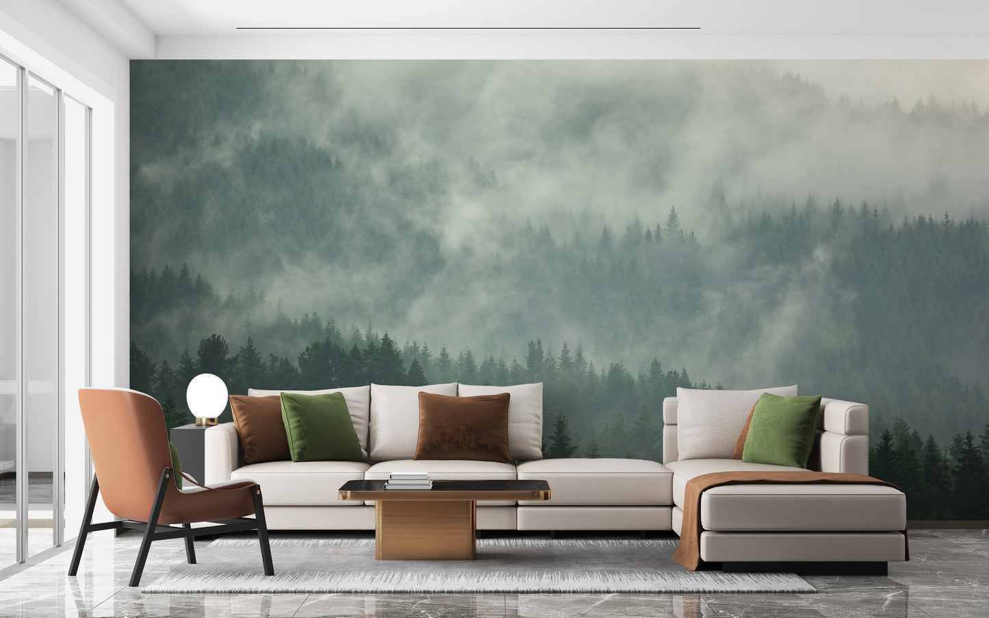 Pine Tree Forest Wallpaper Murals - Giffywalls