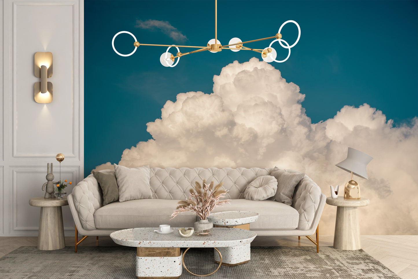 Clouds In The Sky Wallpaper Murals