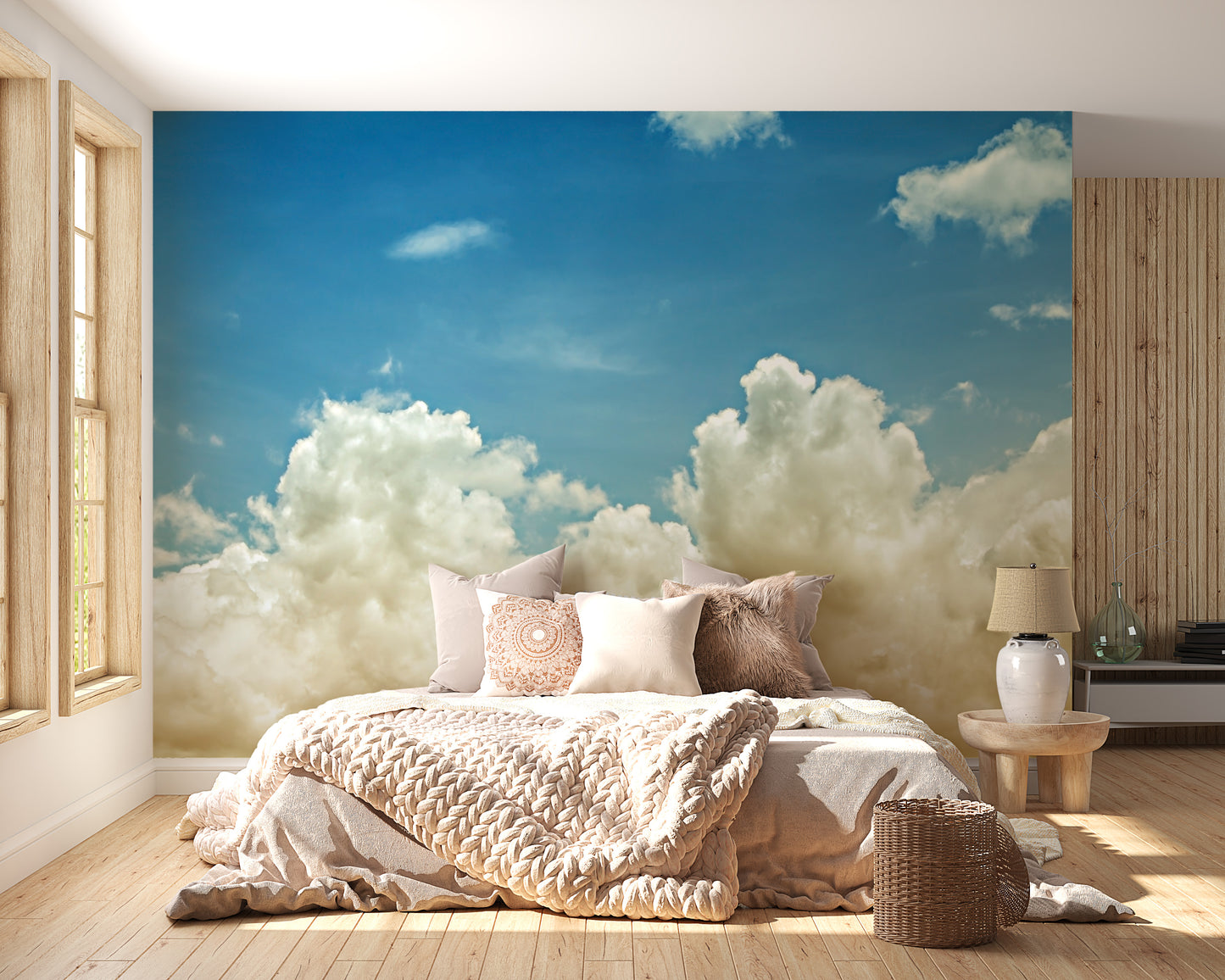 light blue sky Wallpaper murals