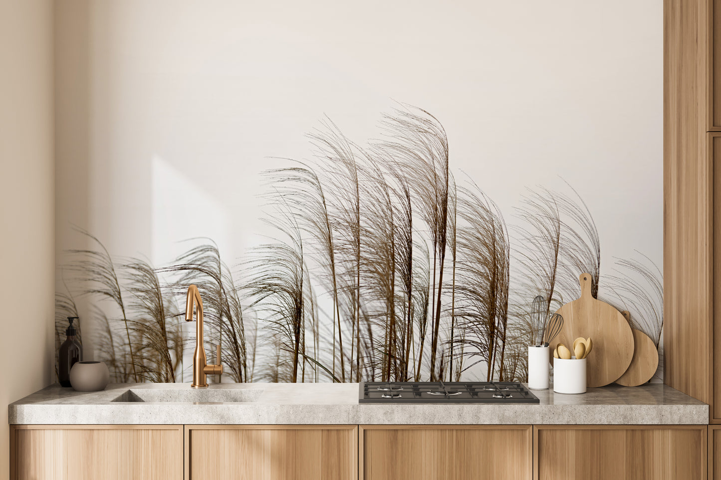 Reeds in the wind Wallpaper Murals for walls