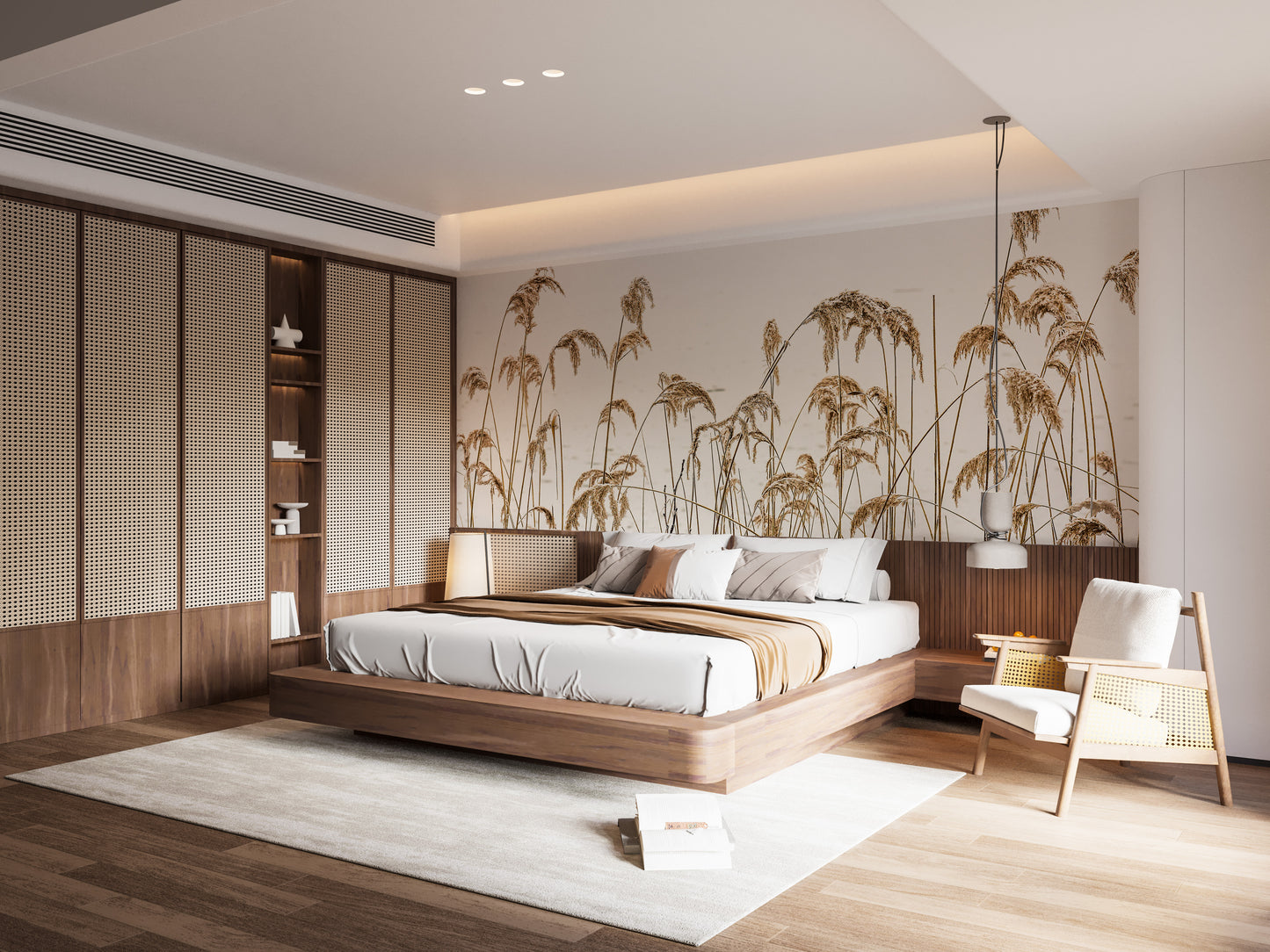 Reeds in Winter Wallpaper Murals