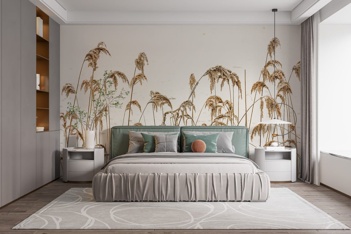 Reeds in Winter Wallpaper Murals