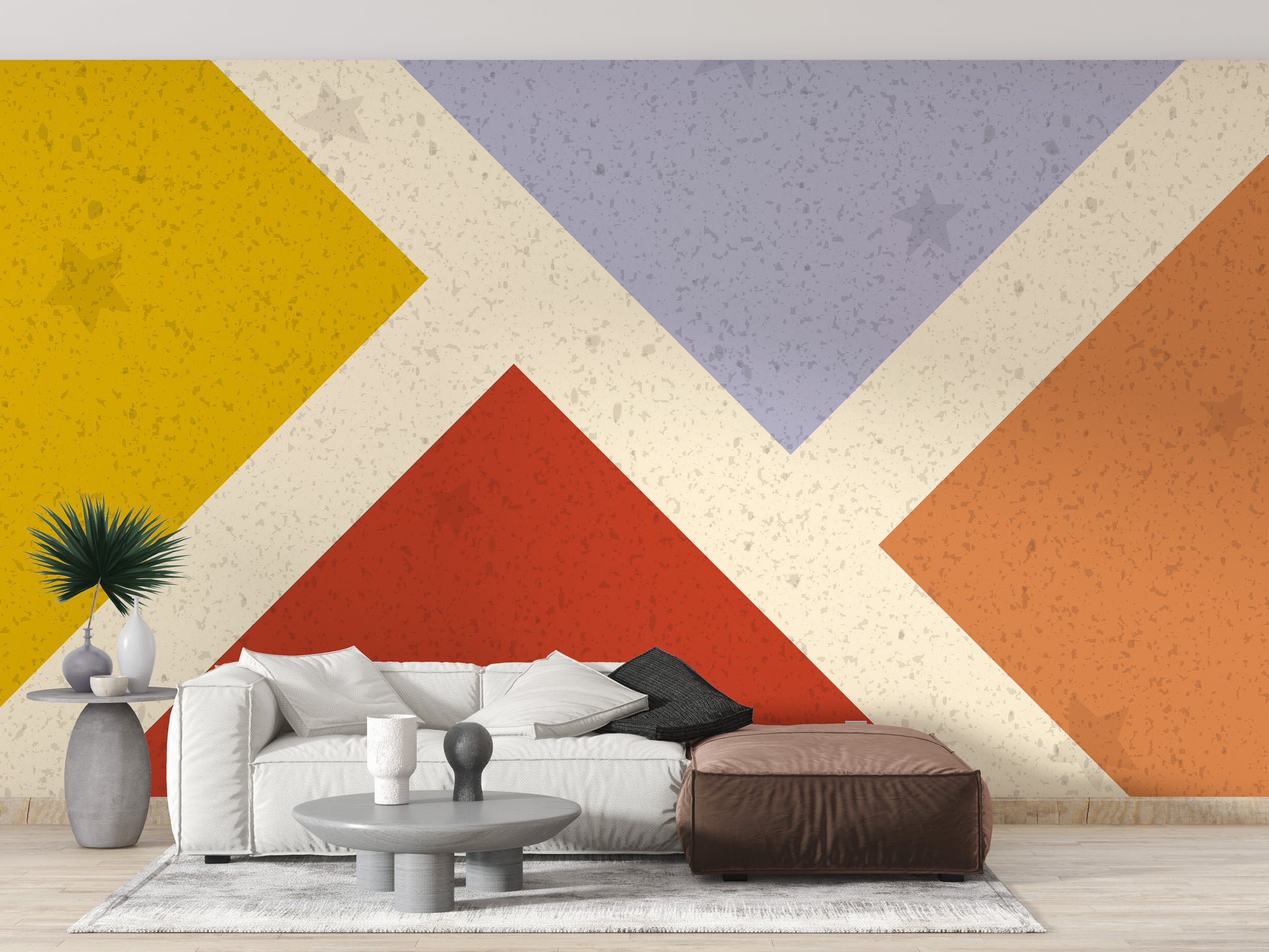 Retro meets modern square wallpaper