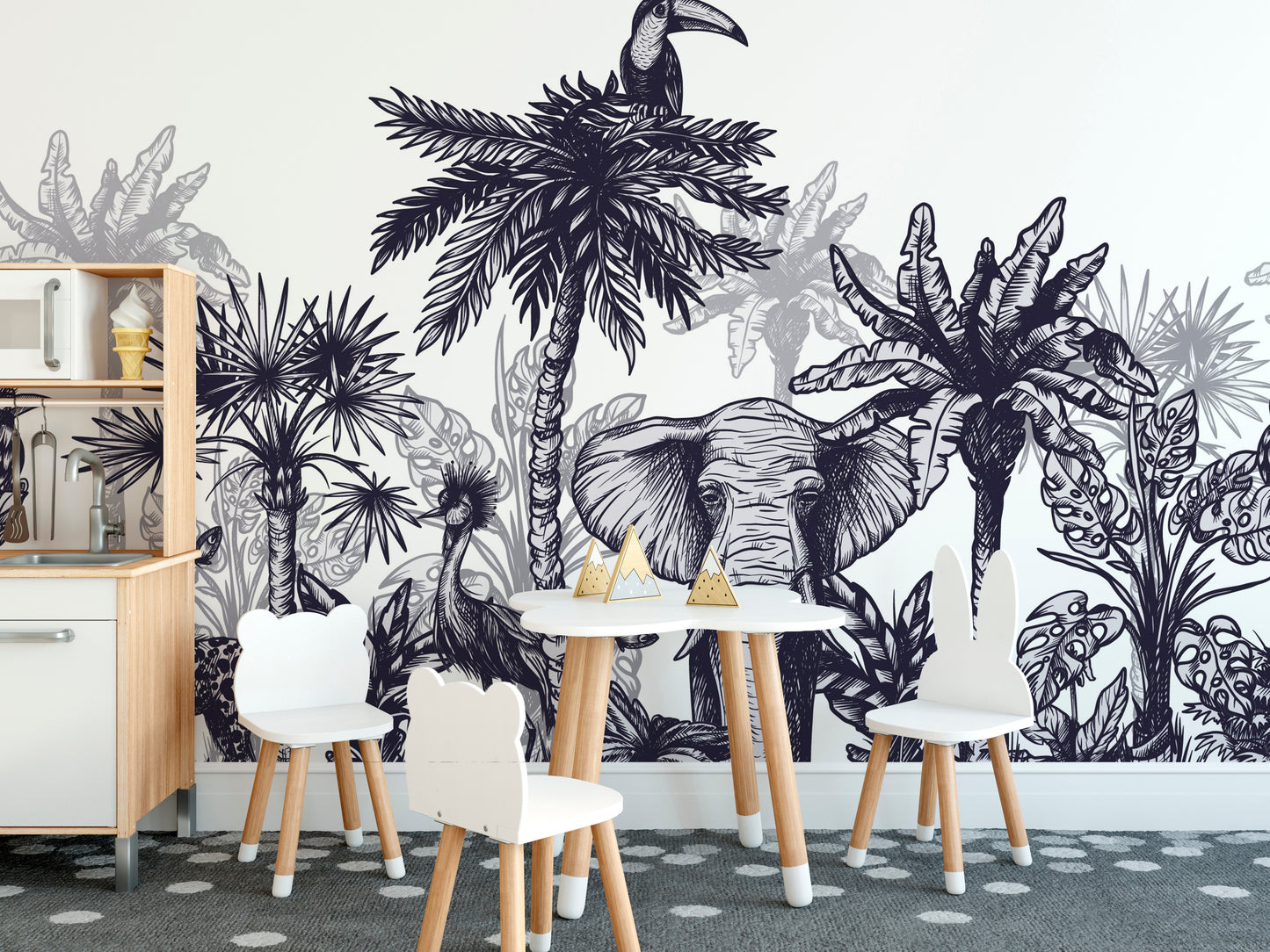 Sketchy Forest Wallpaper Murals