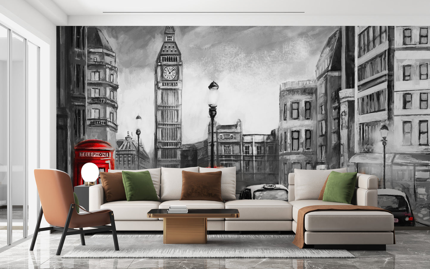 Oil Painting City Wallpaper Murals - Giffywalls