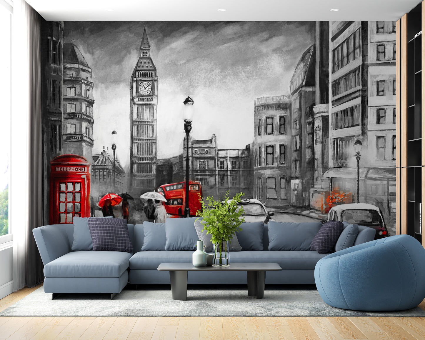 Oil Painting City Wallpaper Murals - Giffywalls