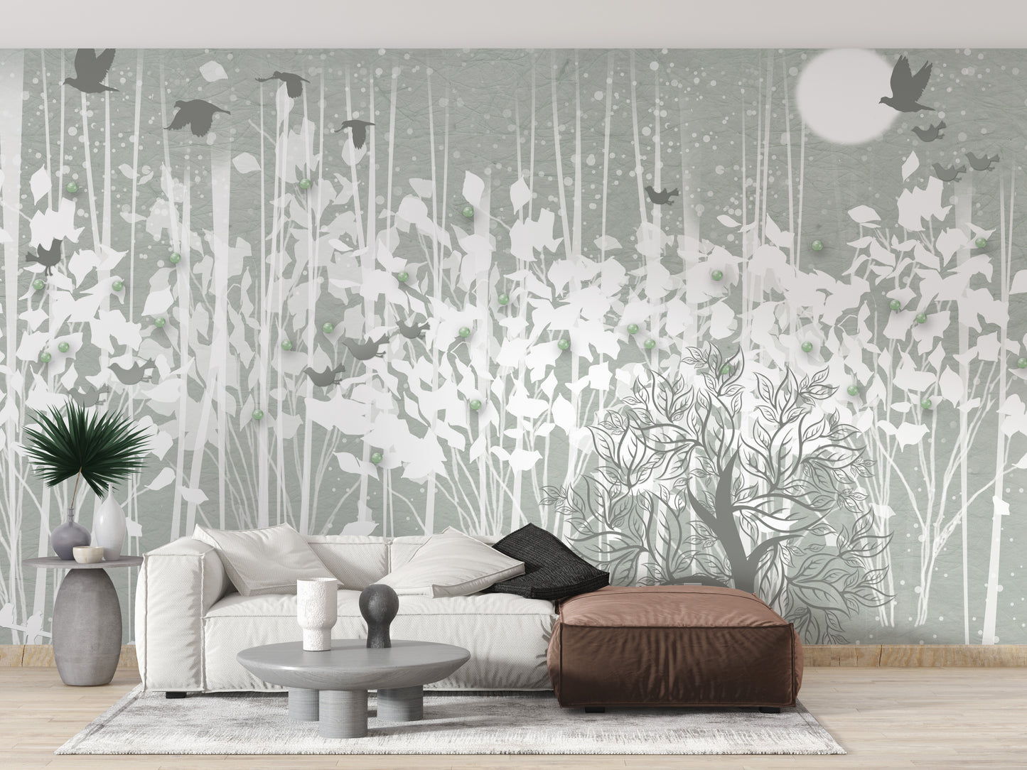 3d Winter Snow Forest Wallpaper Murals