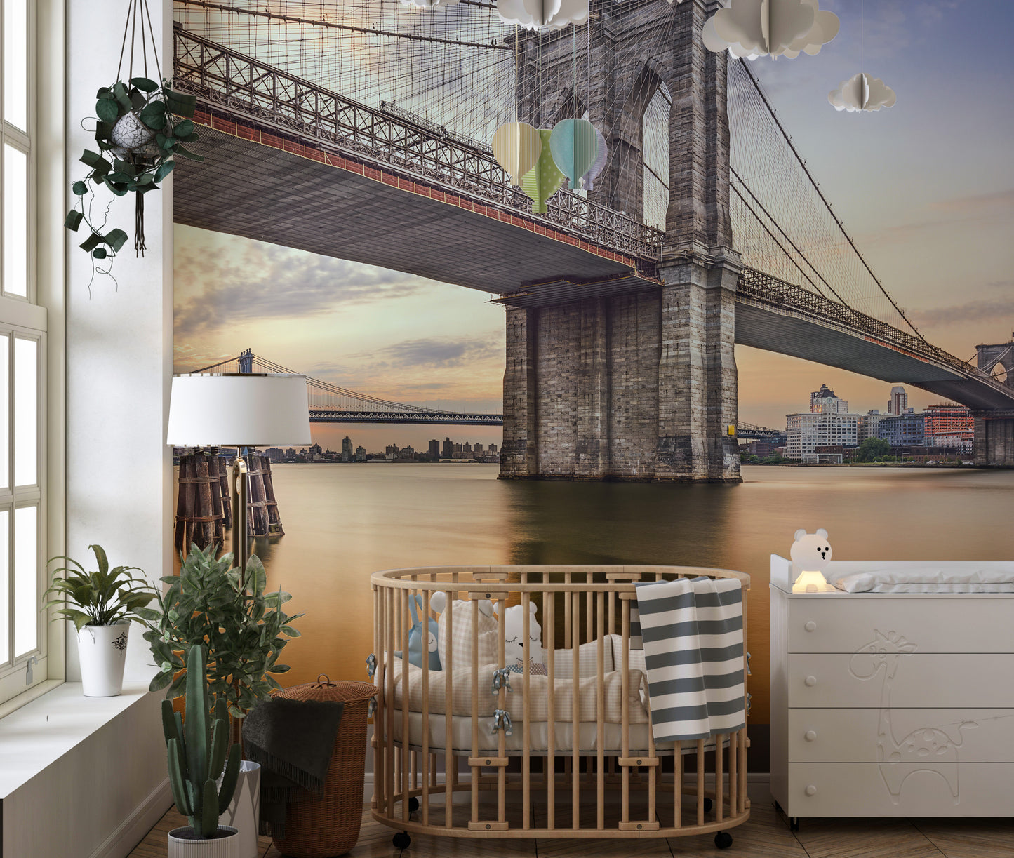 brooklyn bridge removable peel and stick wallpaper