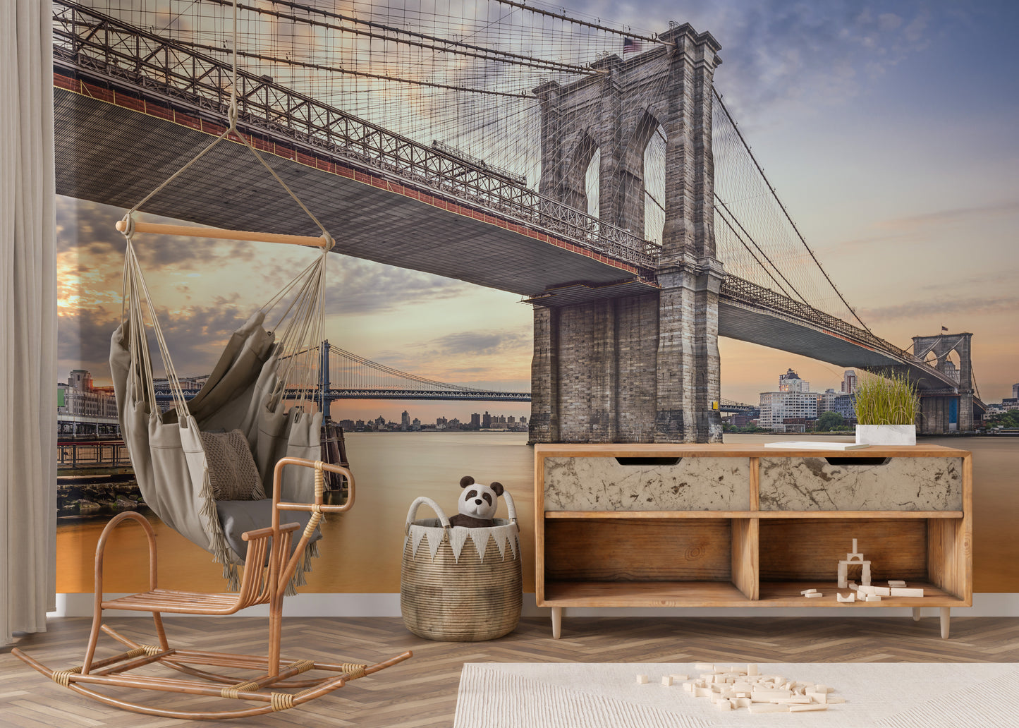 Brooklyn Bridge New York City Wallpaper Murals