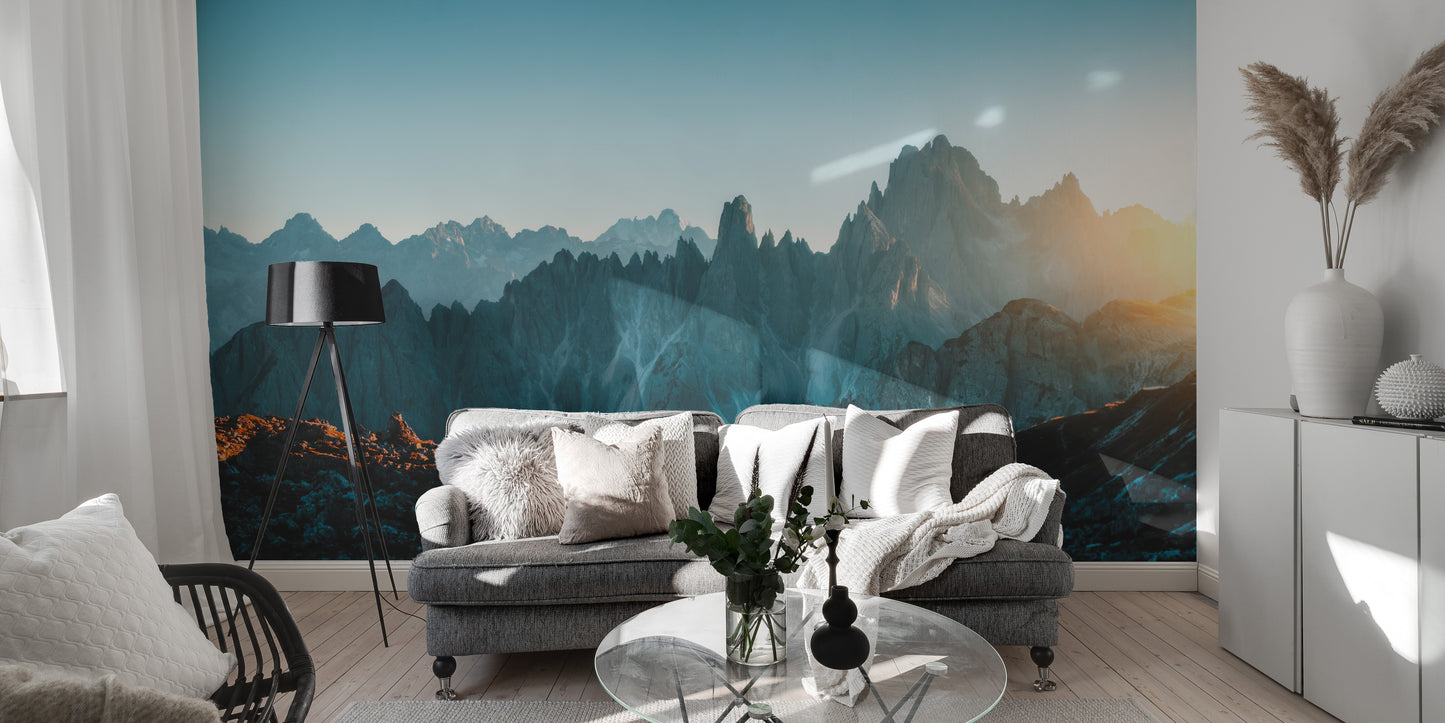 Dolomites Alps Rocky Mountain Range Wallpaper Murals