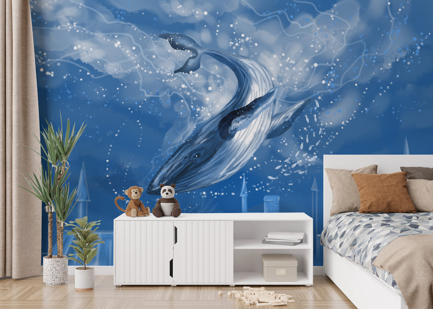 Blue Whale Wallpaper Murals