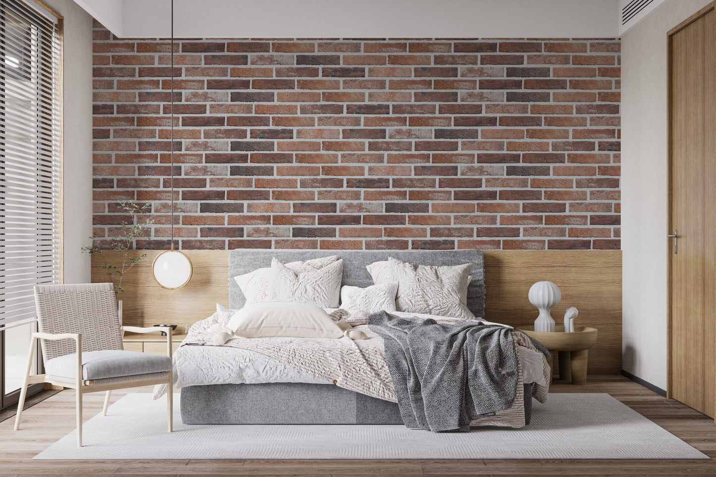 Old Dirty Red Brick Wallpaper Murals