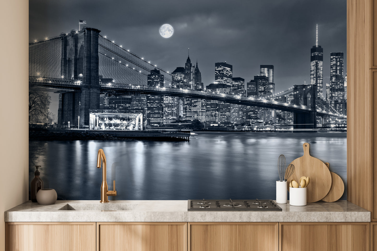 New York City Night View Wallpaper Murals