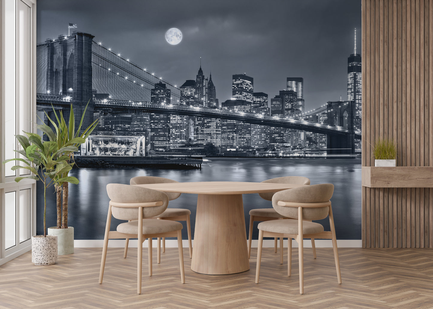 New York City Night View Wallpaper Murals