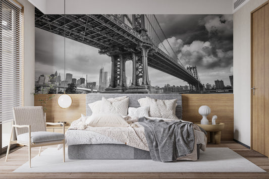 Manhattan Bridge NYC wallpaper design