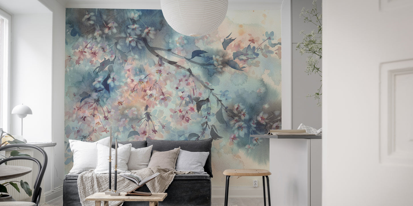 Pastel Flower Beautiful Peach Tones Wallpaper Murals