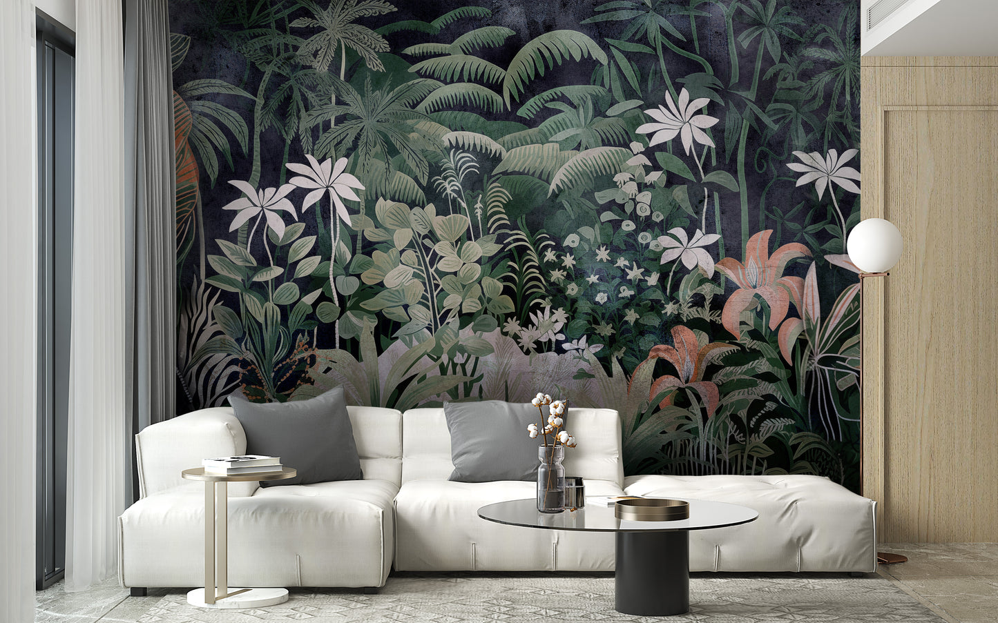 Equatorial Eden Vibrant Jungle Wallpaper Mural