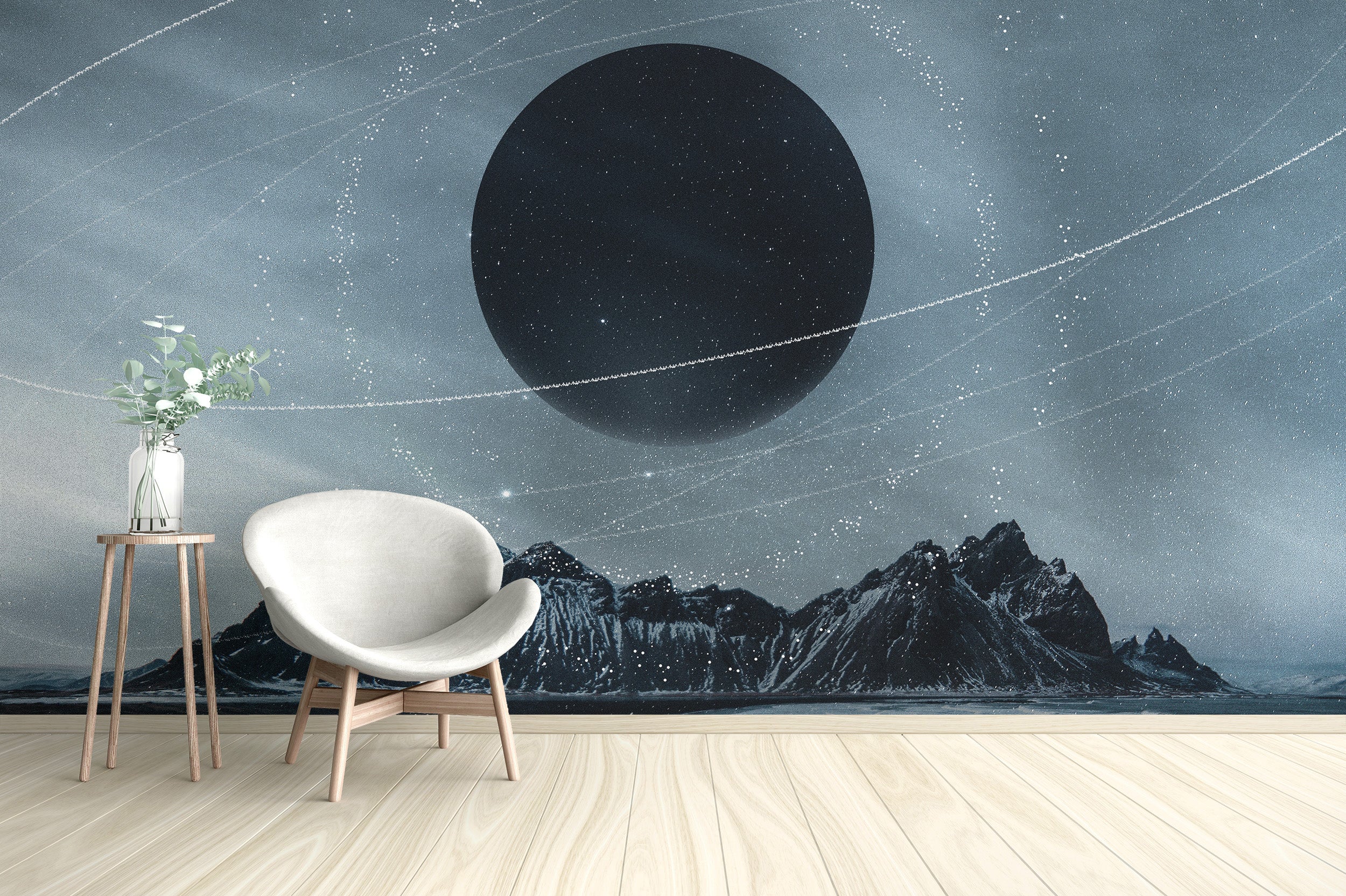 Universe-inspired wallpaper with a fantasy space theme




