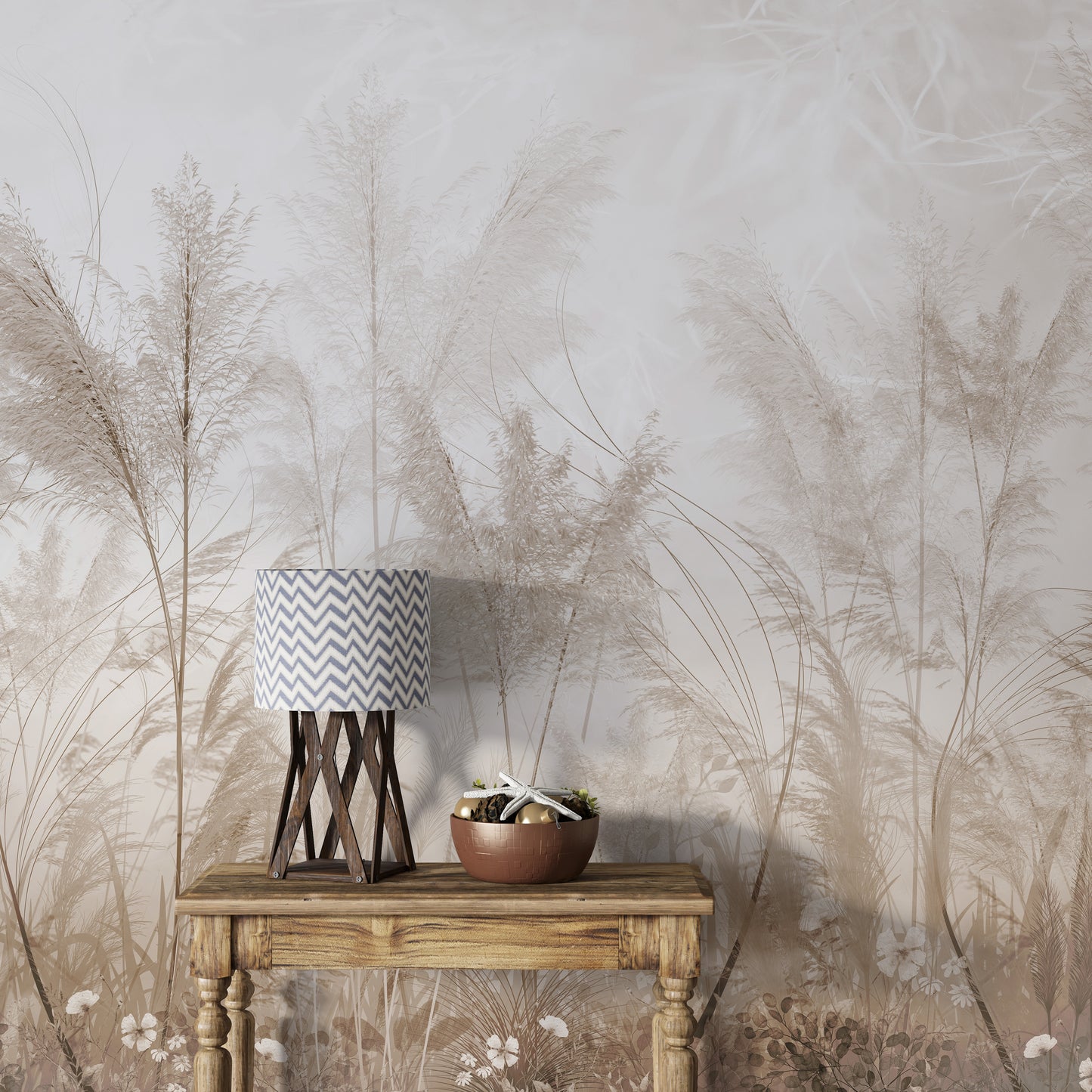 Minimalist botanical wallpaper for elegant wall decor
