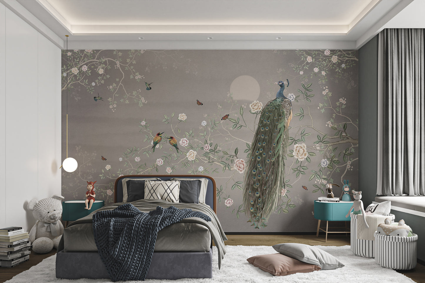 Classic chinoiserie design wallpaper for elegant interiors
