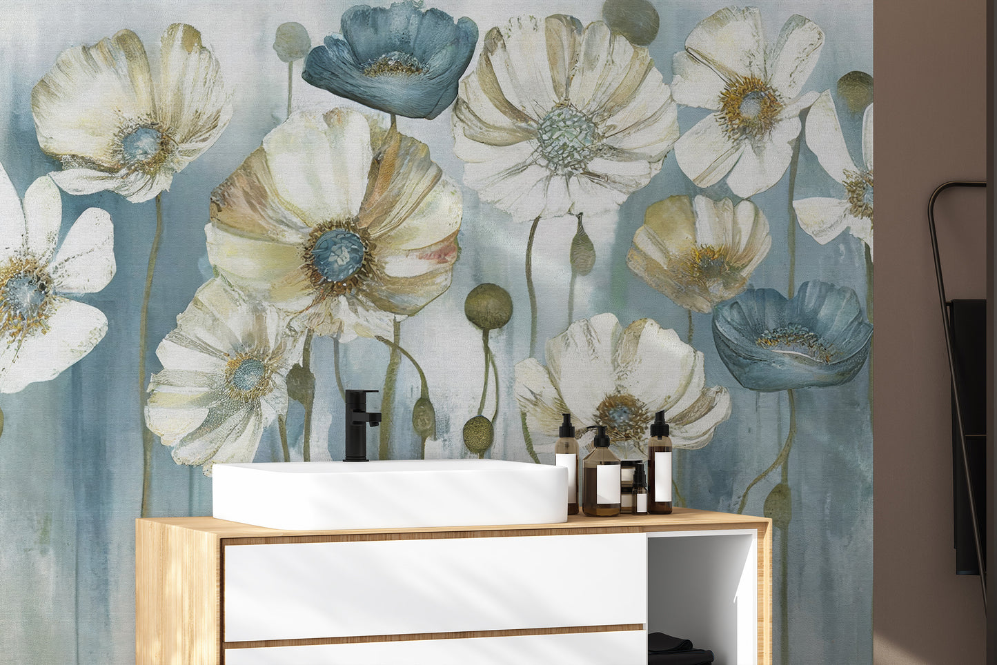 Anemones Whisper Wall Mural