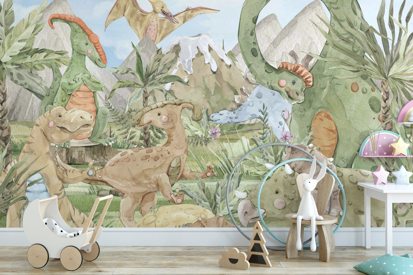 Dinosaur Kids Wall Mural