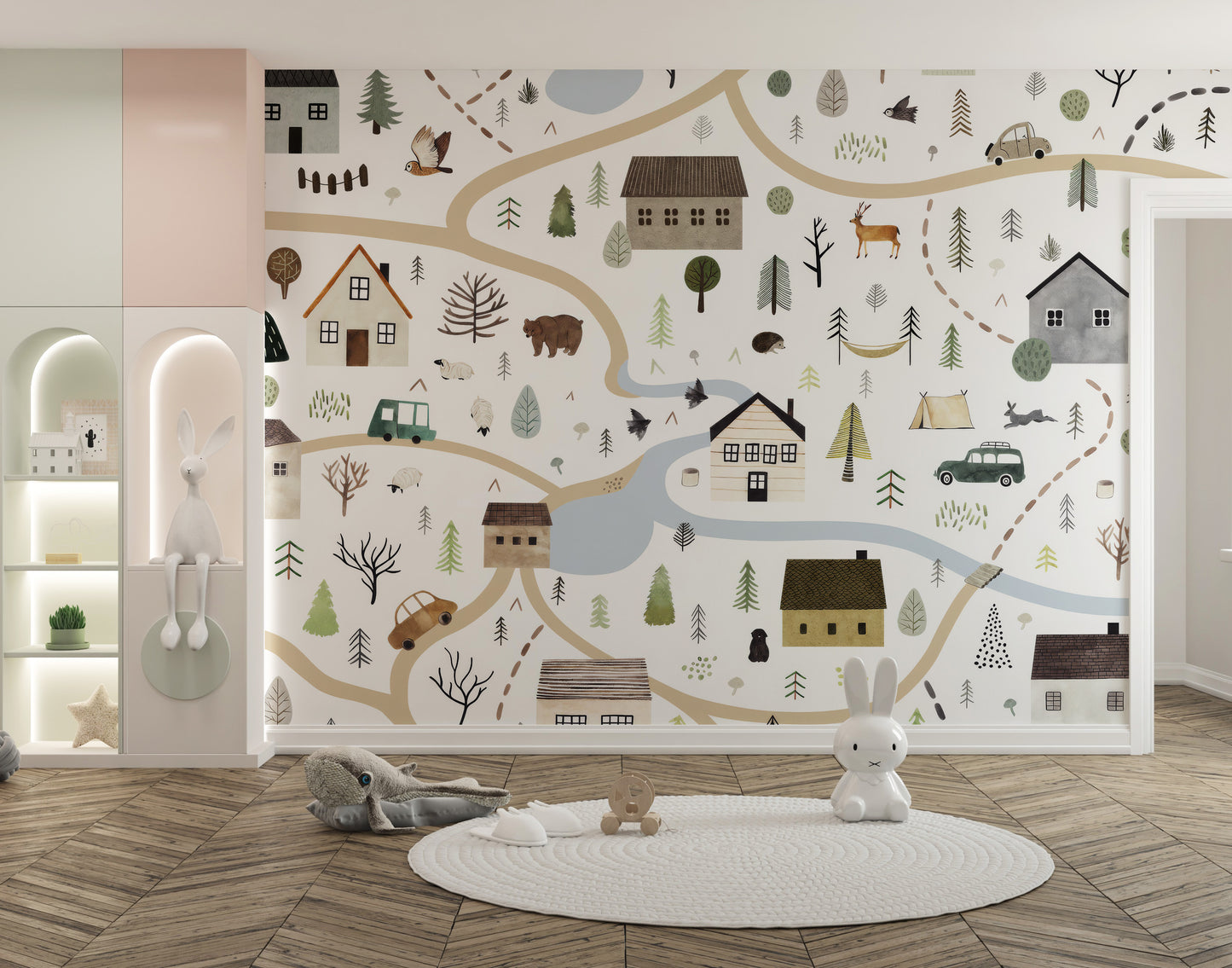 Countryside Charm Wall Mural